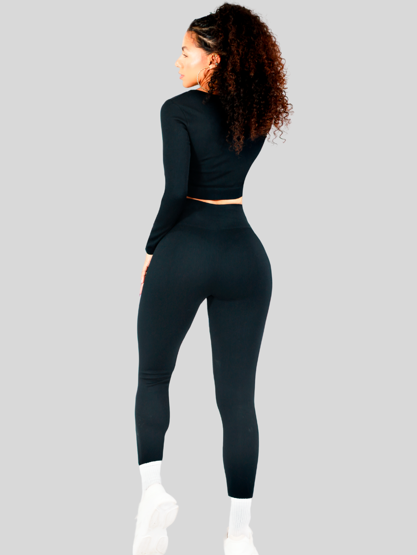 Foto 4 pulgar | Set Deportivo Conj-075 Negro para Mujer