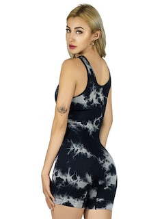 Foto 1 | Enterizo Deportivo Mujer Body Jumpsuit Conj-077 Negro Gym Fitnes Yoga