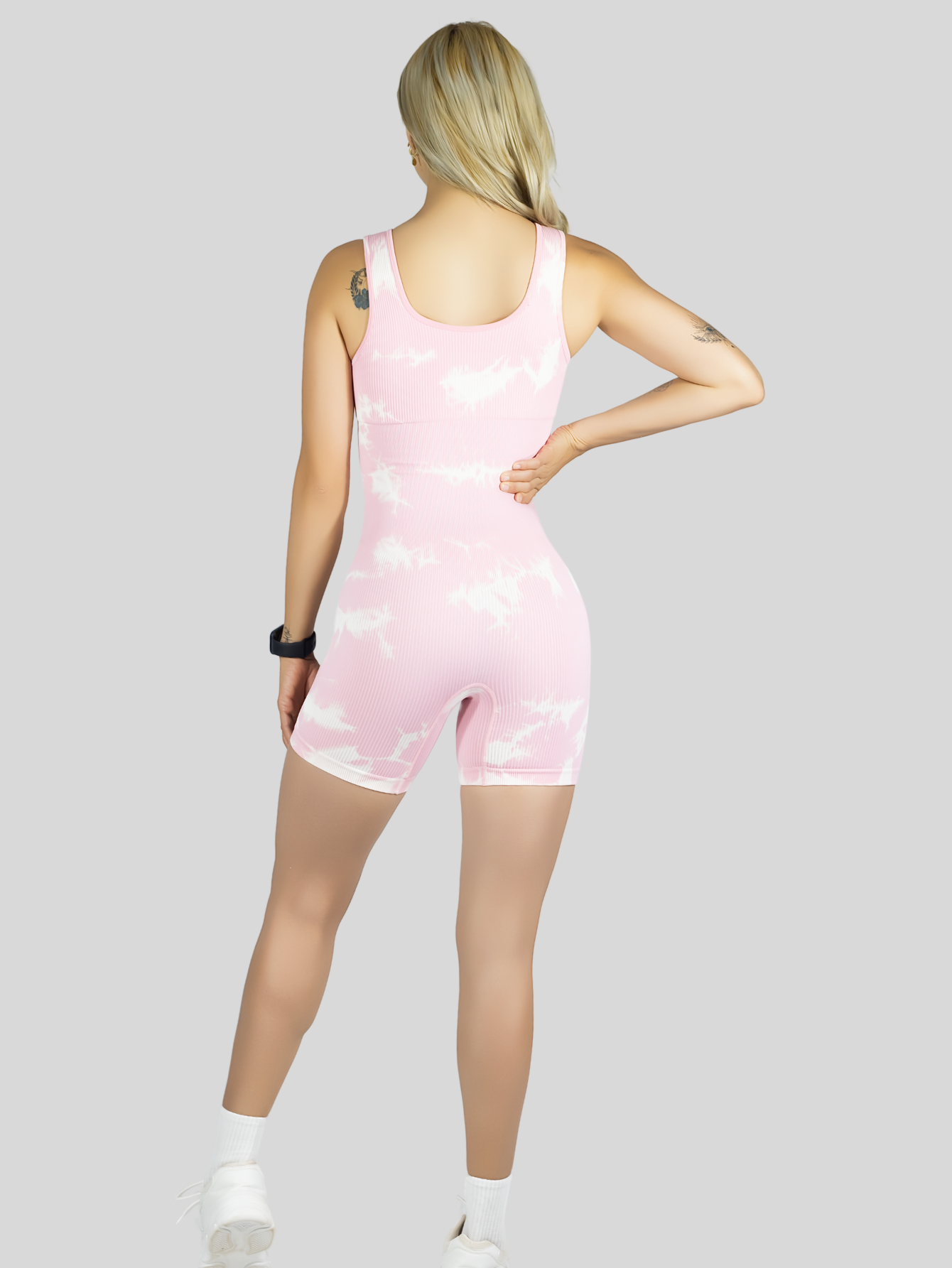 Foto 4 pulgar | Enterizo Deportivo Mujer Body Jumpsuit Conj-077 Coral Gym Fitnes Yoga