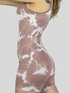 Foto 7 | Enterizo Deportivo Mujer Body Jumpsuit Conj-07 Café Gym Fitnes Yoga