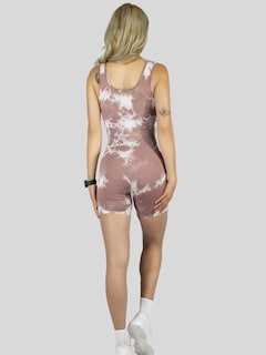 Foto 3 | Enterizo Deportivo Mujer Body Jumpsuit Conj-07 Café Gym Fitnes Yoga
