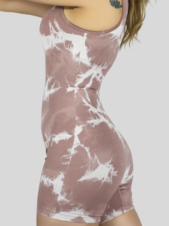 Foto 7 | Enterizo Deportivo Mujer Body Jumpsuit Conj-07 Café Gym Fitnes Yoga