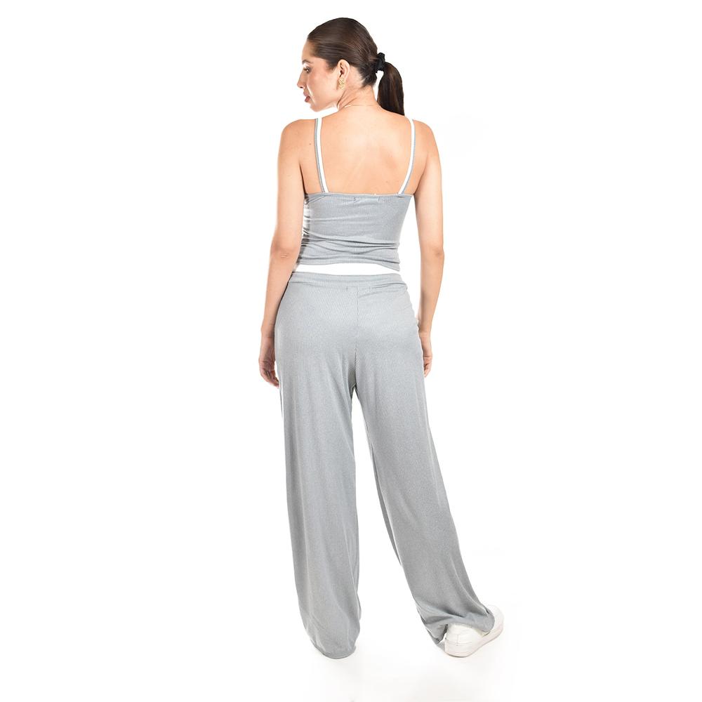 Foto 4 pulgar | Set Acanalado Con Contraste Roman Fashion /juvenil, 6240 (gris) Gris