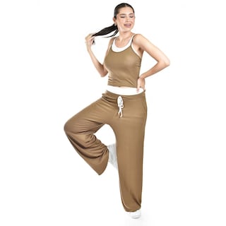Foto 1 | Set Acanalado Con Contraste Roman Fashion /juvenil, 6240 (café) Cafe