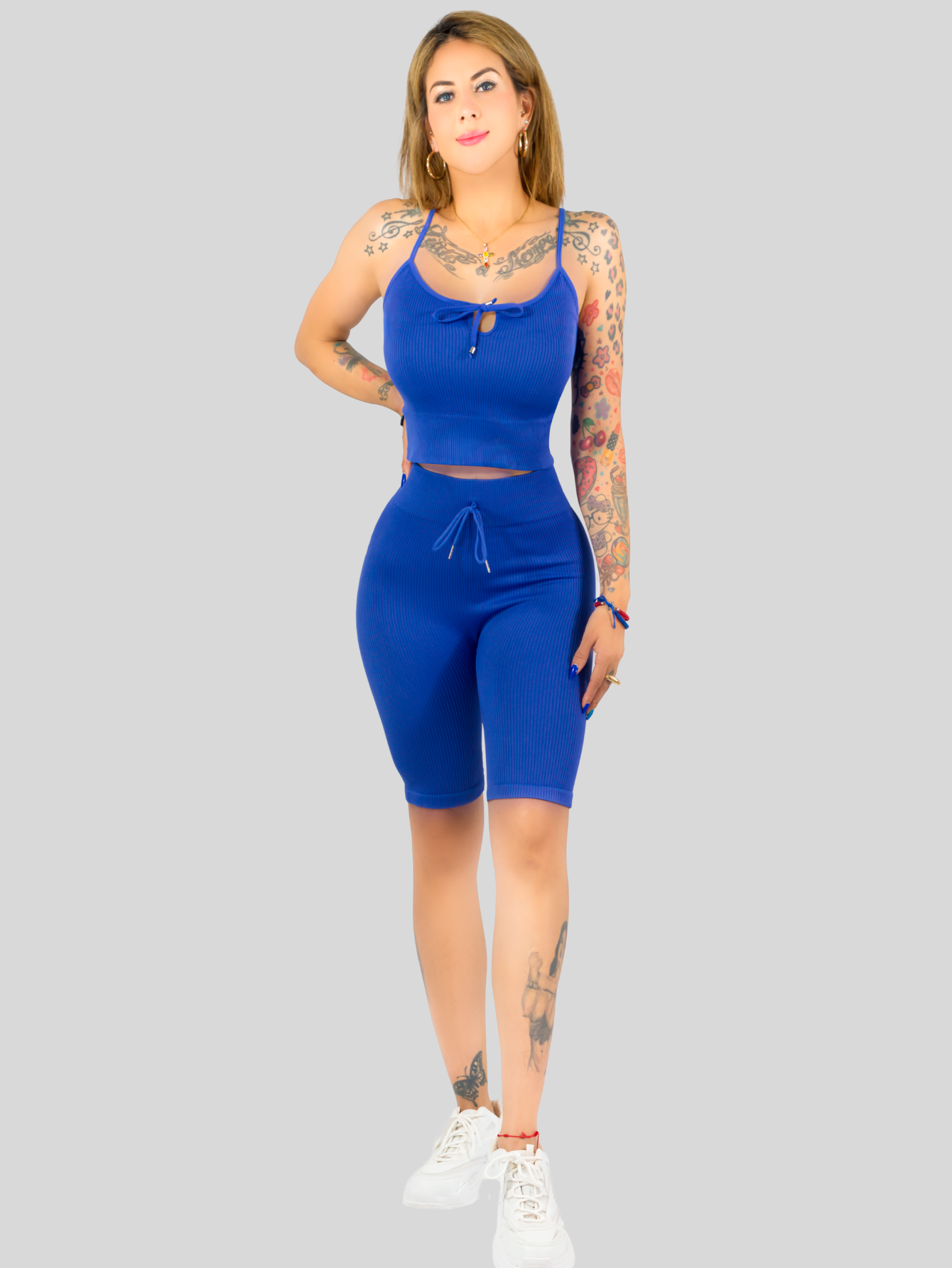 Foto 3 pulgar | Short y Blusa Deportivo para Mujer
