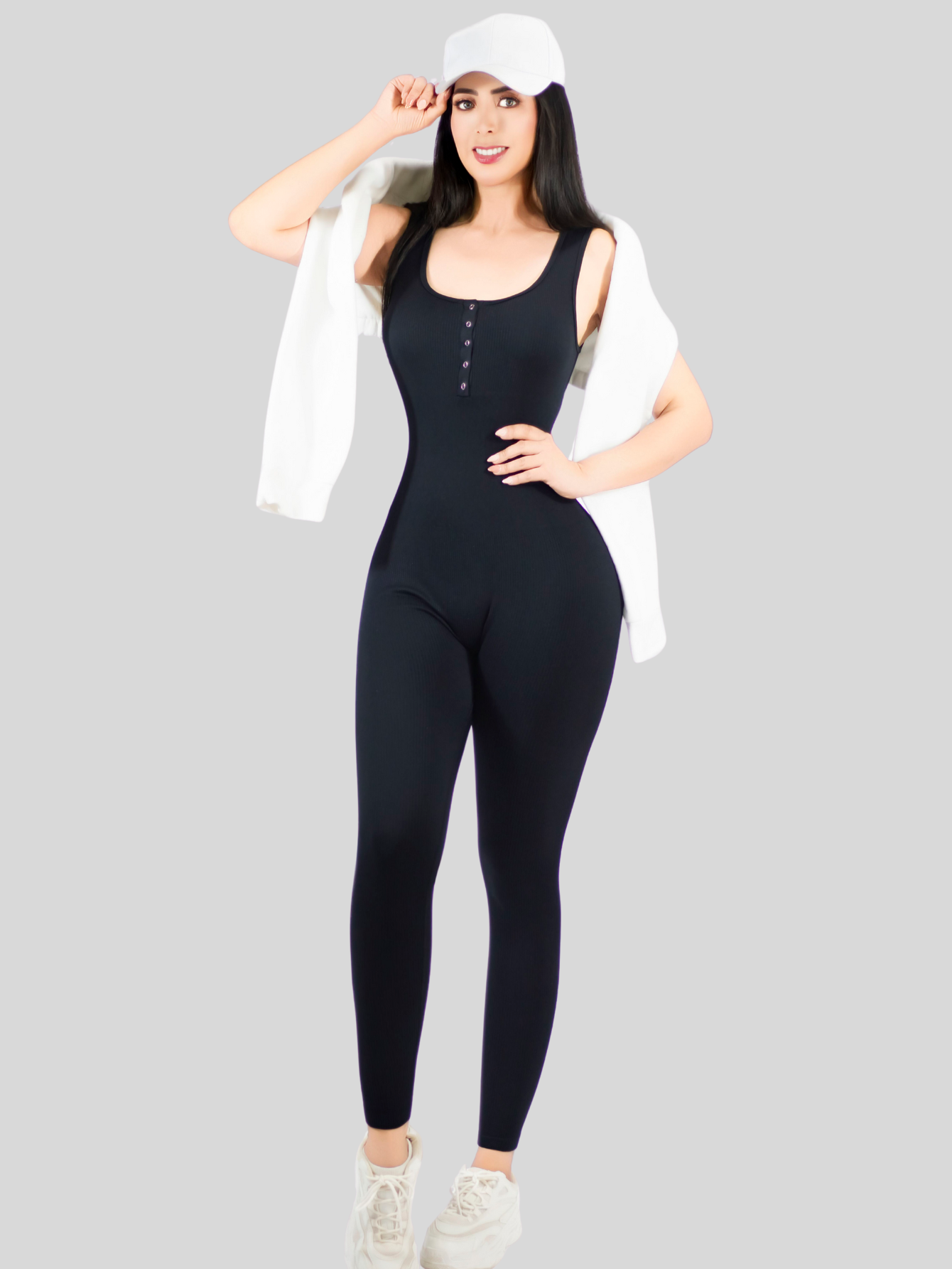 Foto 5 pulgar | Enterizo Deportivo Conj-079 Negro Moldea Tu Cuerpo con Estilo y Comodidad para Mujer