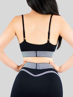Foto 6 | Conjunto Deportivo 2 Piezas Top Y Leggings Conj-080 Negro Mujer Gym Yoga O Casual