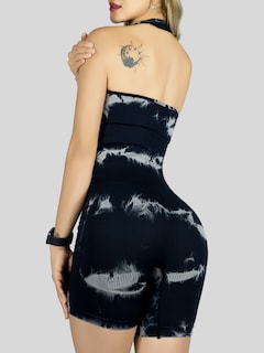 Foto 6 | Body Deportivo Mujer Enterizo Conj-078 Negro Jumpsuit Gym Fitnes Yoga