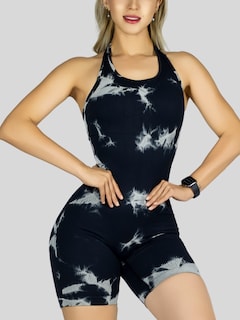 Foto 7 | Body Deportivo Mujer Enterizo Conj-078 Negro Jumpsuit Gym Fitnes Yoga