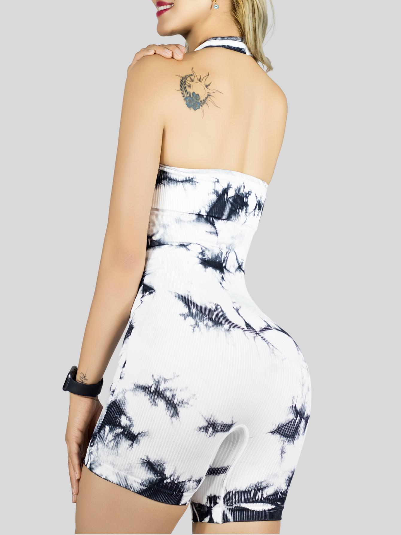 Foto 7 pulgar | Body Deportivo Mujer Enterizo Conj-078 Blanco Jumpsuit Gym Fitnes Yoga
