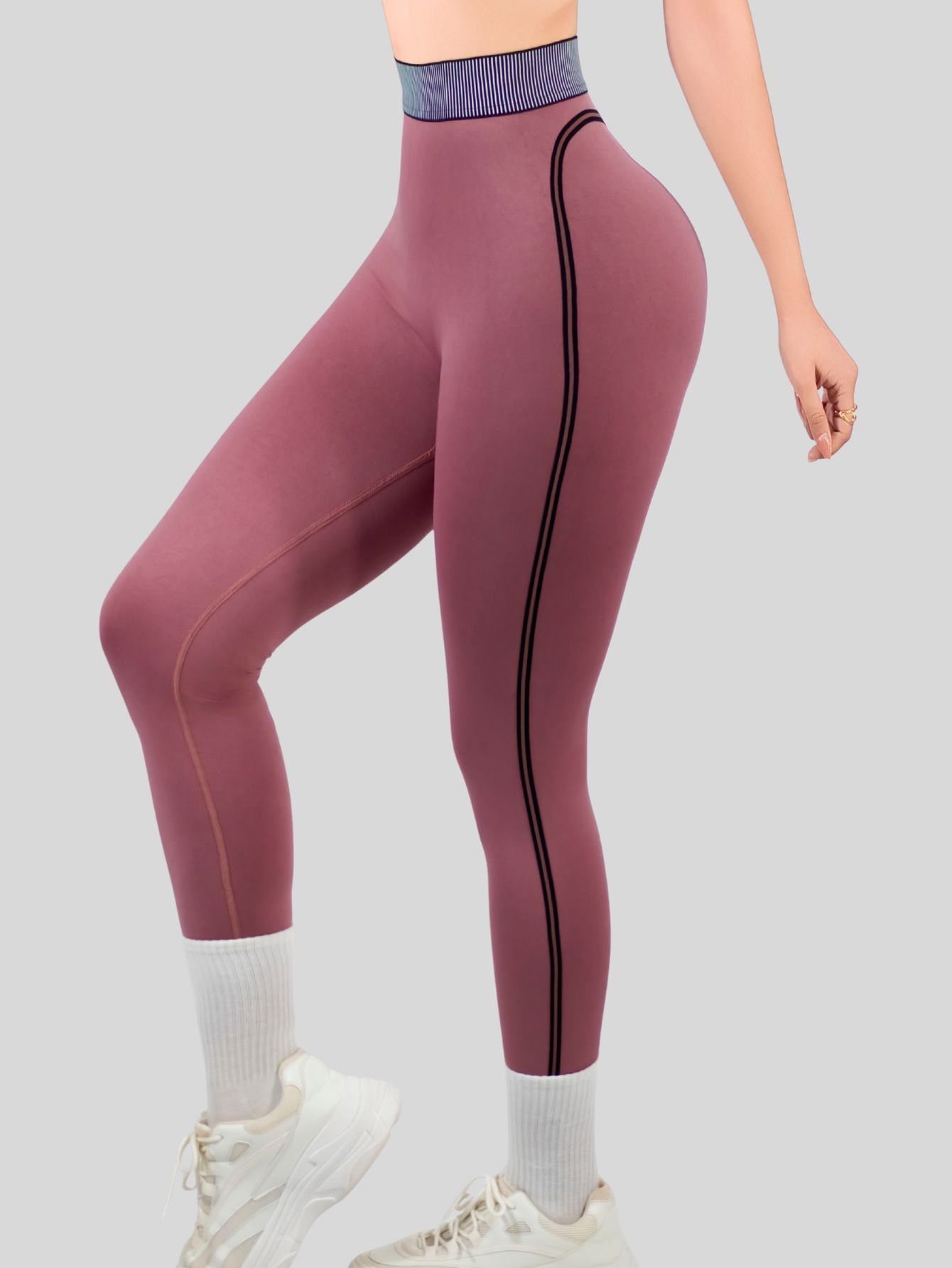 Foto 7 pulgar | Conjunto Deportivo 2 Piezas Top Y Leggings Conj-080 Rosa Mujer Gym Yoga O Casual