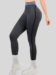Foto 6 | Conjunto Deportivo 2 Piezas Top Y Leggings Conj-080 Gris Oscuro Mujer Gym Yoga O Casual