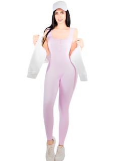 Foto 1 | Jumpsuit Deportivo Rosa para Mujer
