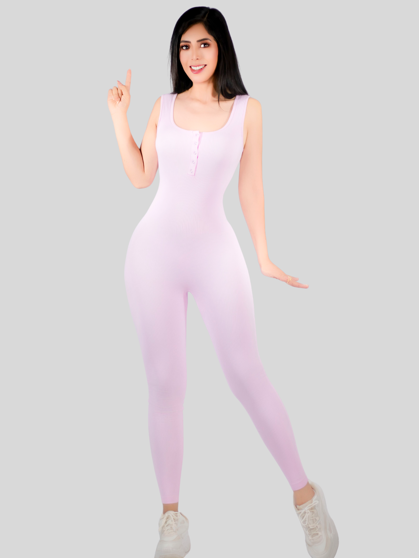 Foto 3 pulgar | Jumpsuit Deportivo Rosa para Mujer