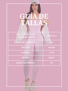 Foto 8 | Jumpsuit Deportivo Rosa para Mujer