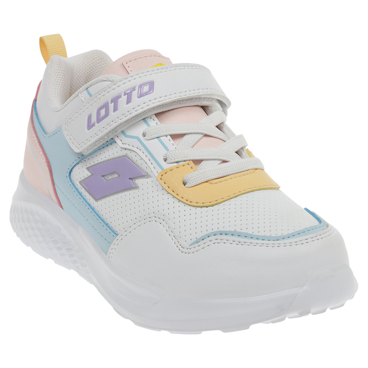 Tenis Infantil Lotto Flint Para Niña Color Blanco