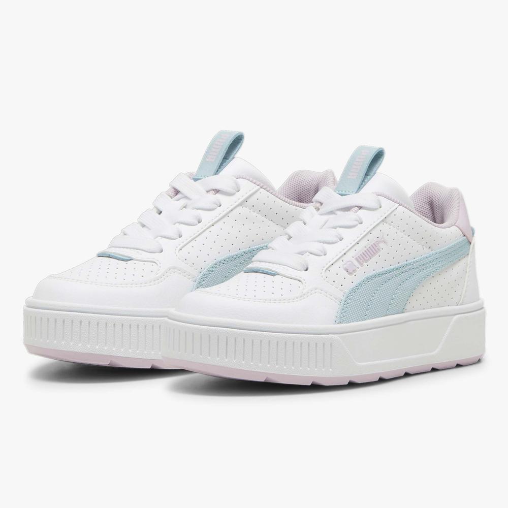 Foto 3 | Tenis Puma Karmen Rebelle Tropical Blancos para Niñas