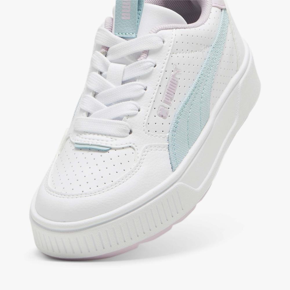 Foto 4 | Tenis Puma Karmen Rebelle Tropical Blancos para Niñas