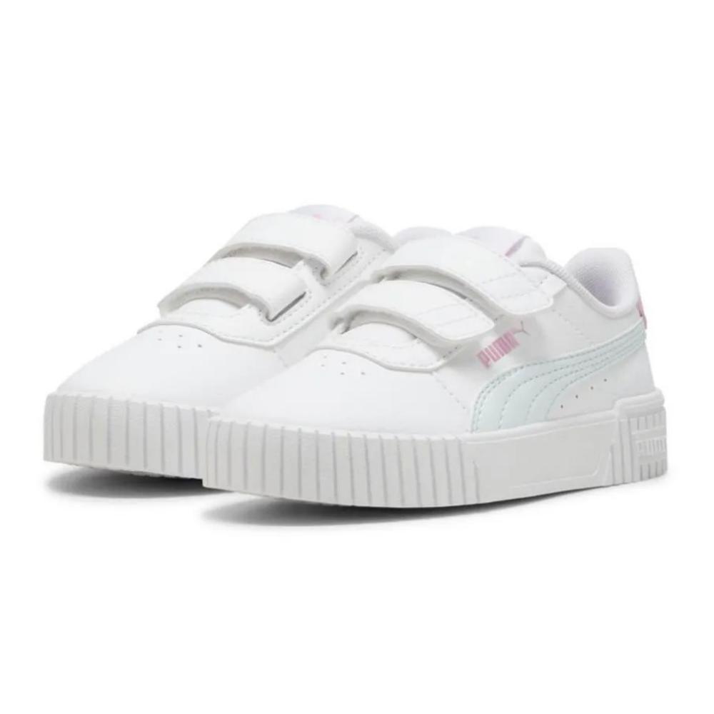 Foto 4 pulgar | Tenis Puma Carina 2.0 V PS Blancos para Niñas