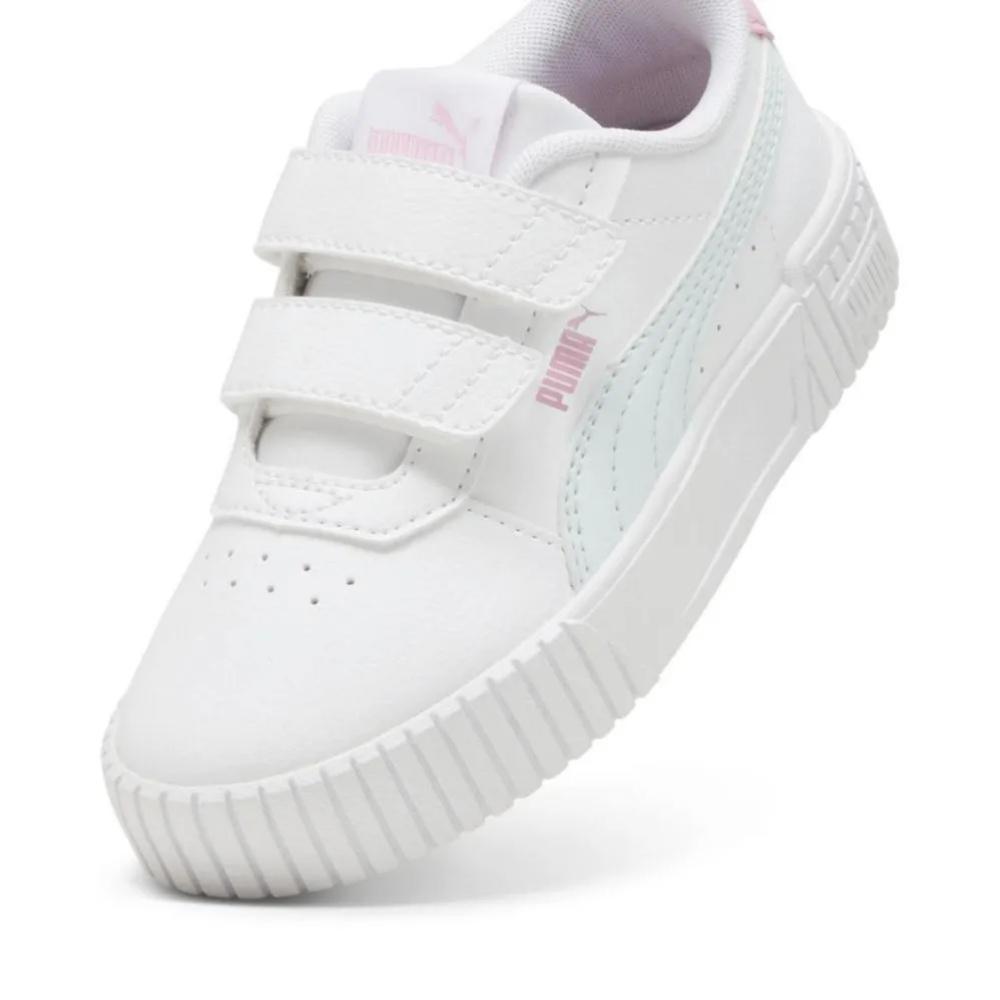 Foto 5 pulgar | Tenis Puma Carina 2.0 V PS Blancos para Niñas