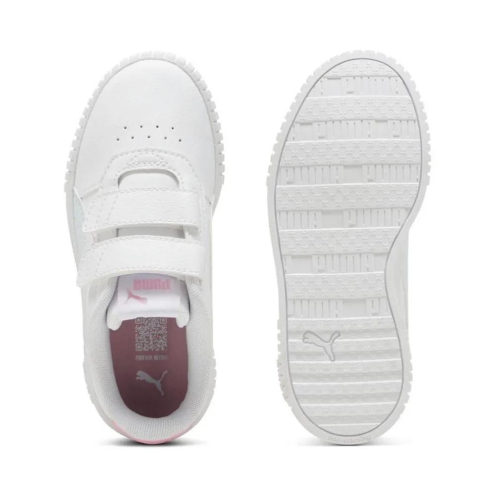 Foto 7 pulgar | Tenis Puma Carina 2.0 V PS Blancos para Niñas