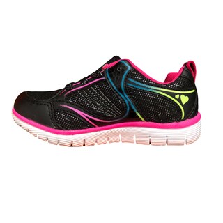 Foto 3 | Tenis Deportivo Negro/fiusha Para Niña Court