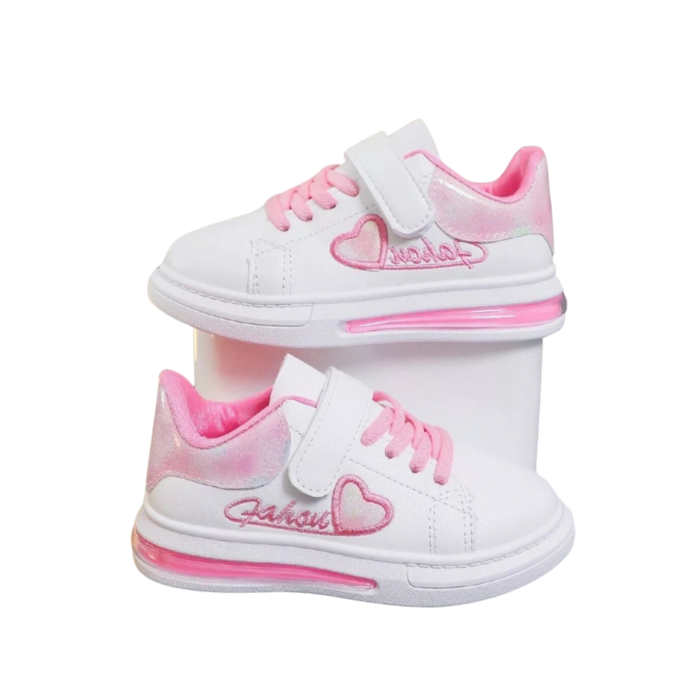 Foto 4 pulgar | Tenis Denali Heart Rosas para Niña