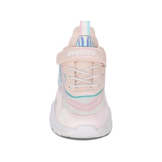 Foto 3 | Tenis Deportivos Para Niña Coqueta 203501-o Multicolor Con Agujeta Elastica Y Velcro