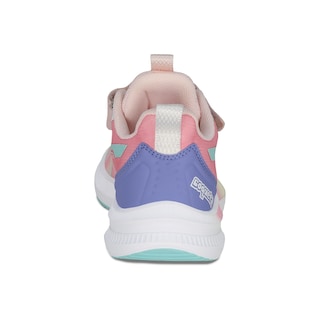 Foto 4 | Tenis Deportivos Para Niña Coqueta 203300-i Color Rosa Con Ajuste Velcro Y Agujeta Elastica
