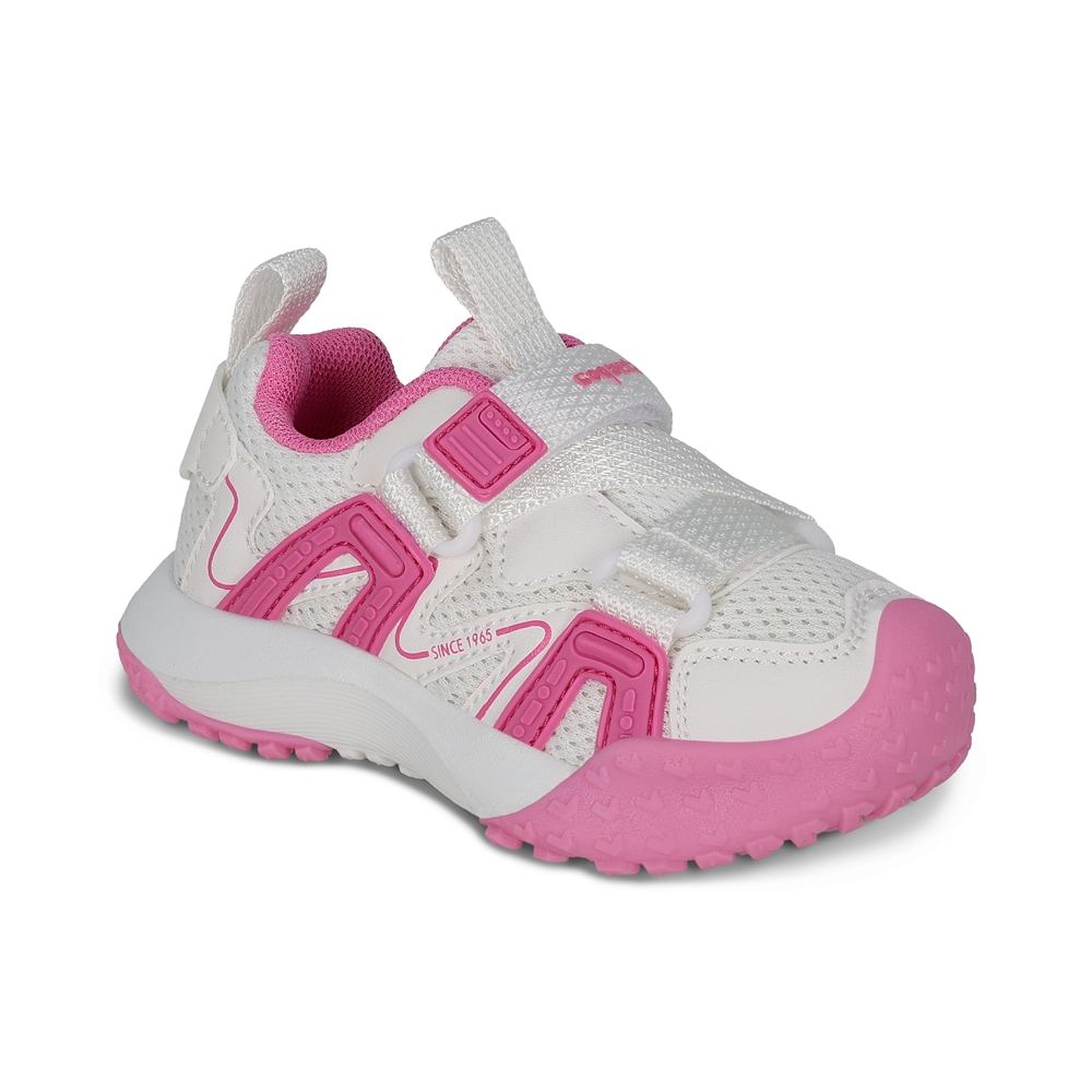 Foto 2 pulgar | Tenis Deportivos Coqueta Rosas con Detalles y Ajuste de Velcro para Niña