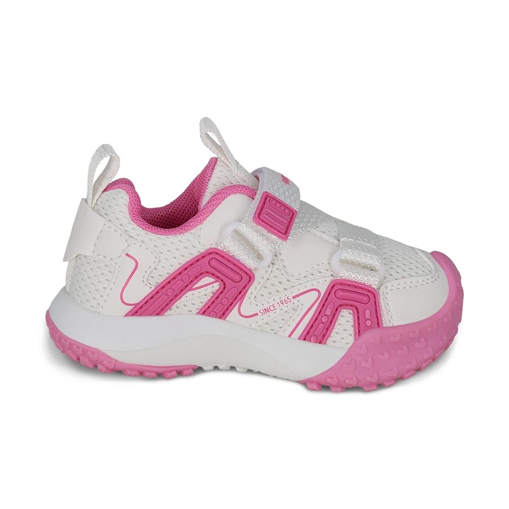 Foto 3 pulgar | Tenis Deportivos Coqueta Rosas con Detalles y Ajuste de Velcro para Niña