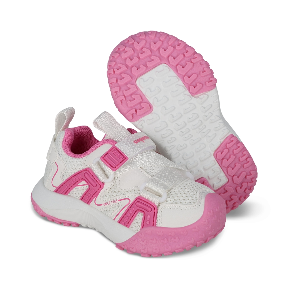 Foto 7 pulgar | Tenis Deportivos Coqueta Rosas con Detalles y Ajuste de Velcro para Niña