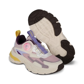Foto 6 | Tenis Deportivos Para Niña Coqueta 203401-u Color Morado Con Ajuste Twist And Pop