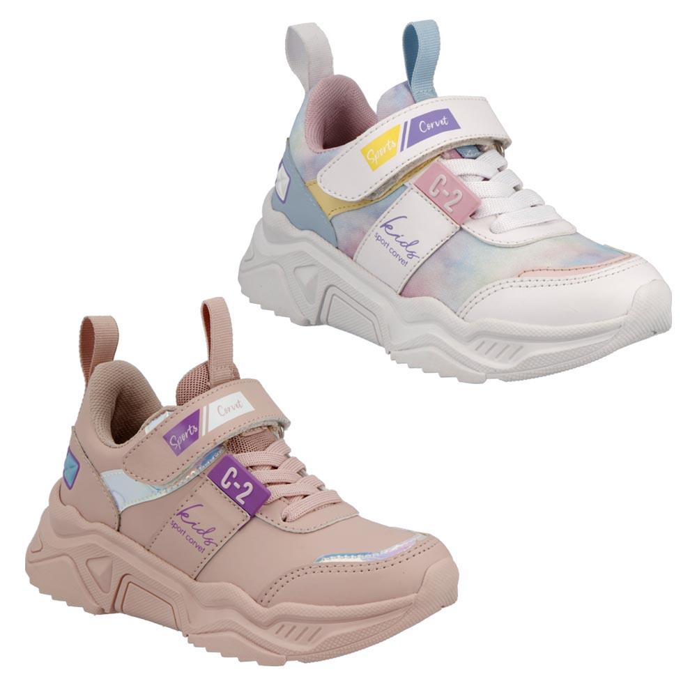 Foto 1 | Bipack Tenis Niña Urbano Sport Corvet Rosa