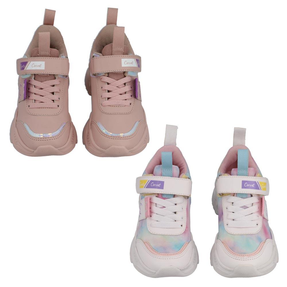 Foto 5 pulgar | Bipack Tenis Niña Urbano Sport Corvet Rosa
