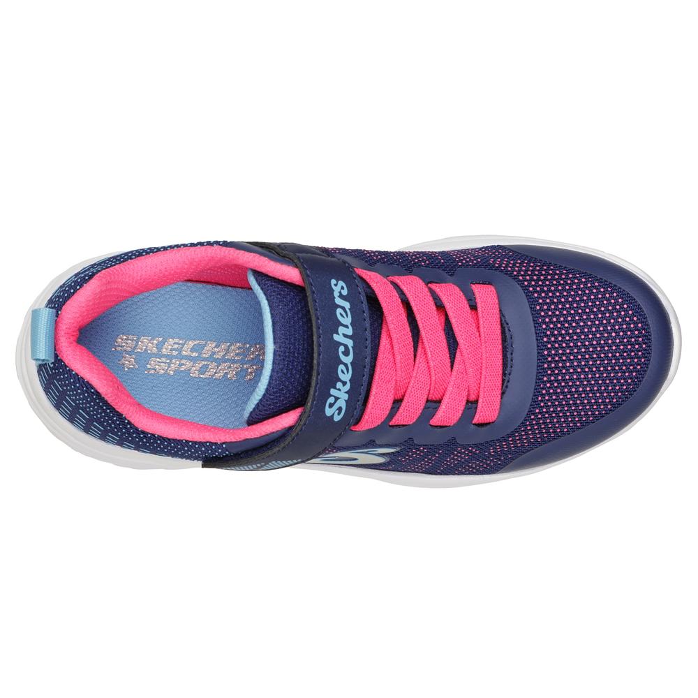 Foto 5 pulgar | Tenis Skechers Memory Foam Azul para Niña