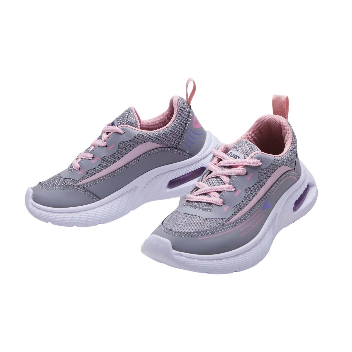 Foto 5 pulgar | Tenis Calzado Watanabe Color Gris Niñas Deportivos