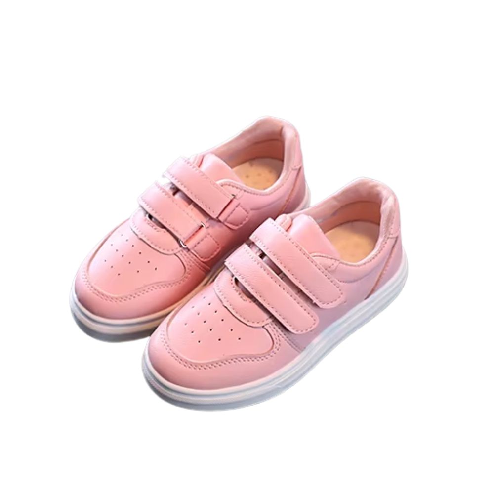 Foto 4 pulgar | Tenis Infantil Denali Classic Rosa Para Niño Y Niña Ajustable Casual De Suela Suave Antiderrapante