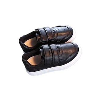 Foto 3 | Tenis Infantil Denali Classic Negro Para Niño Y Niña Ajustable Casual De Suela Suave Antiderrapante
