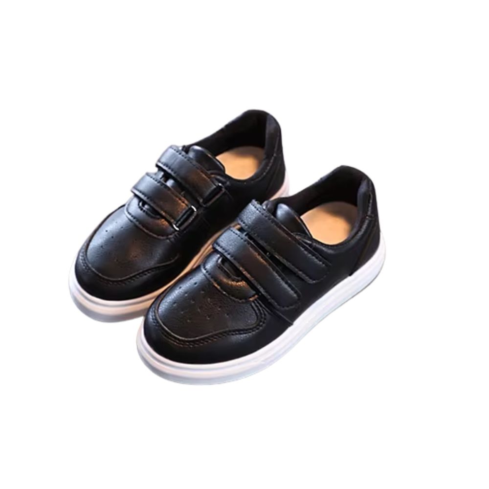 Foto 5 pulgar | Tenis Infantil Denali Classic Negro Para Niño Y Niña Ajustable Casual De Suela Suave Antiderrapante