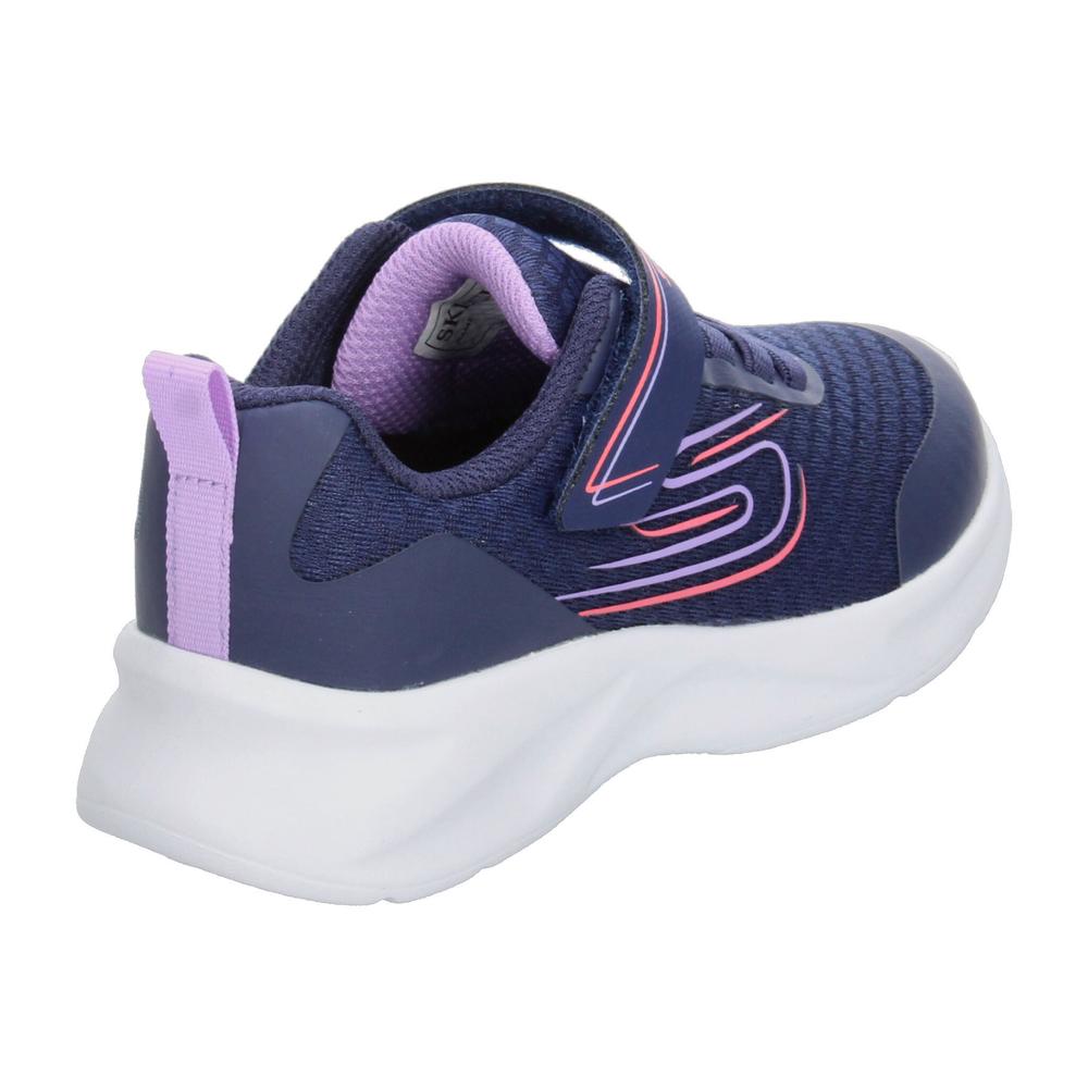 Foto 4 pulgar | Tenis Skechers Azul Para Niña T17-22 [ske1047] Azul