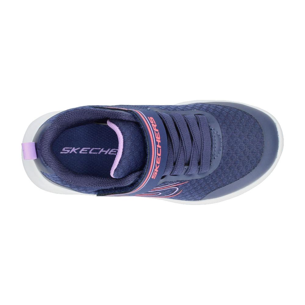 Foto 9 pulgar | Tenis Skechers Azul Para Niña T17-22 [ske1047] Azul