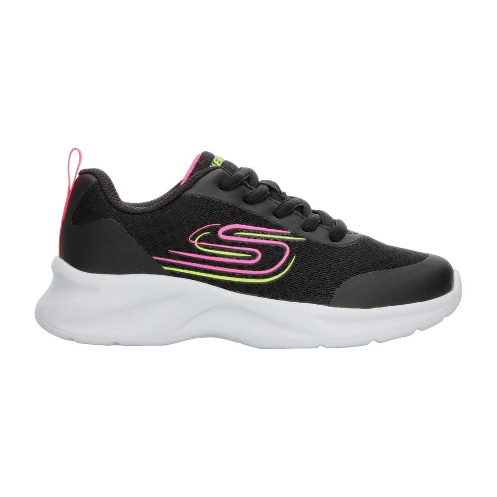 Foto 2 pulgar | Tenis Skechers Negro Para Niña T17-22 [ske1048] Negro