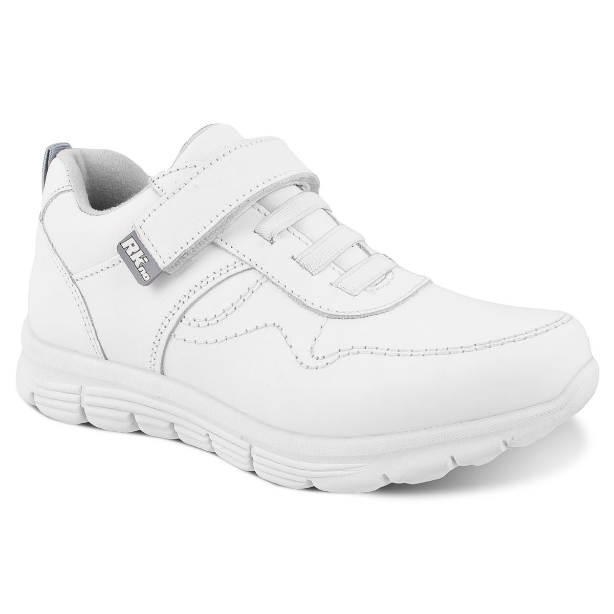 Tenis de Piel Rokino 3231 color Blanco para Niño