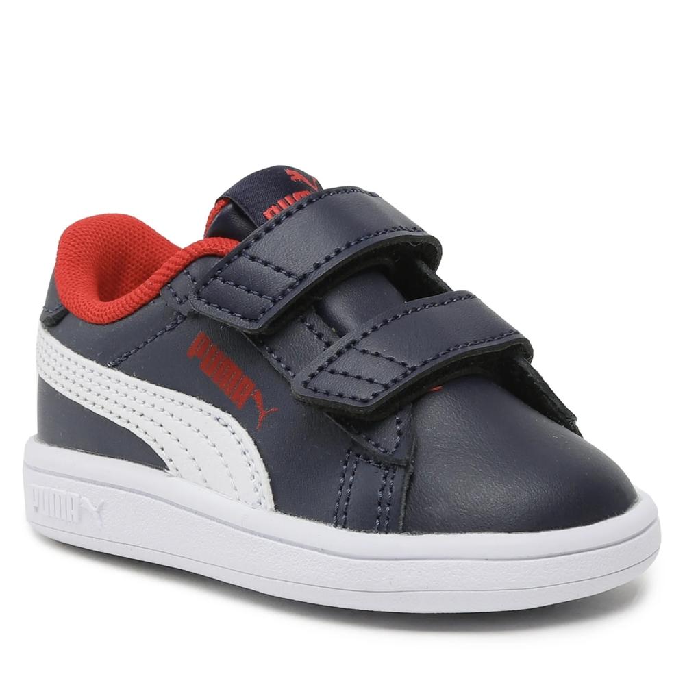 Foto 2 pulgar | Tenis Puma 392034-04 Smash 3.0 L V Inf Azul Marino para Niño