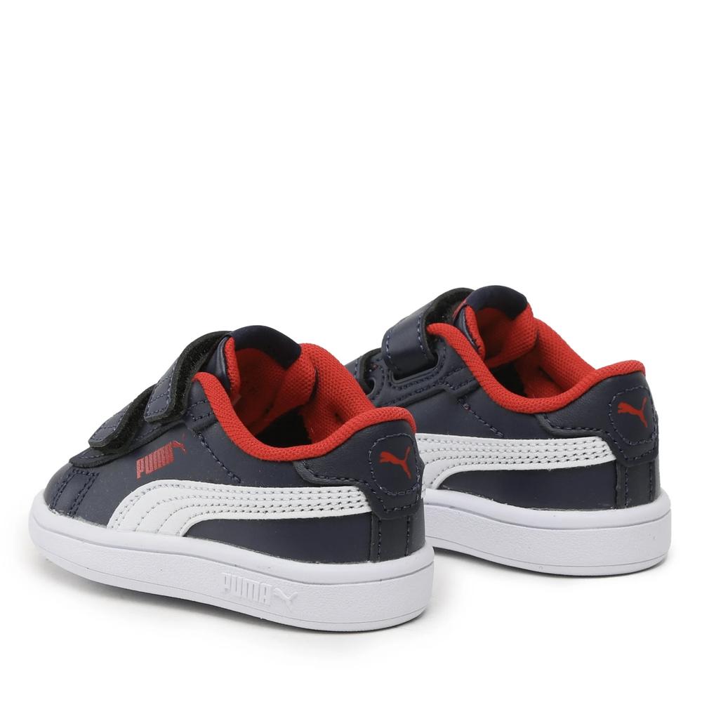 Foto 6 pulgar | Tenis Puma 392034-04 Smash 3.0 L V Inf Azul Marino para Niño