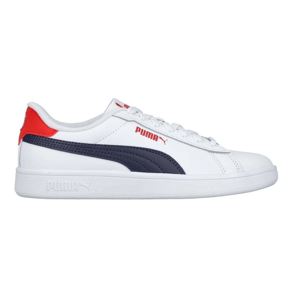 Tenis Puma Smash 3.0 L PS 392032-11 Blanco para Niños 17 a 21.5