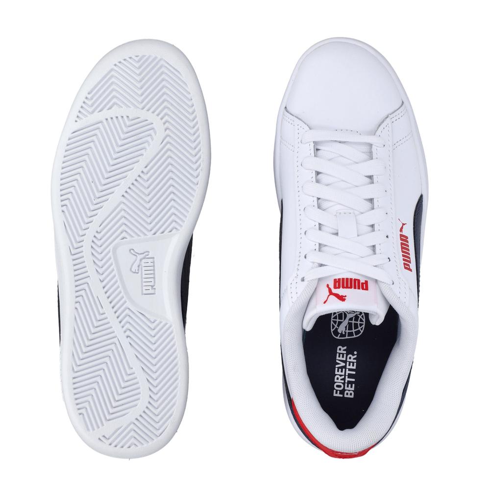 Foto 5 pulgar | Tenis Puma Smash 3.0 L PS 392032-11 Blanco para Niños 17 a 21.5