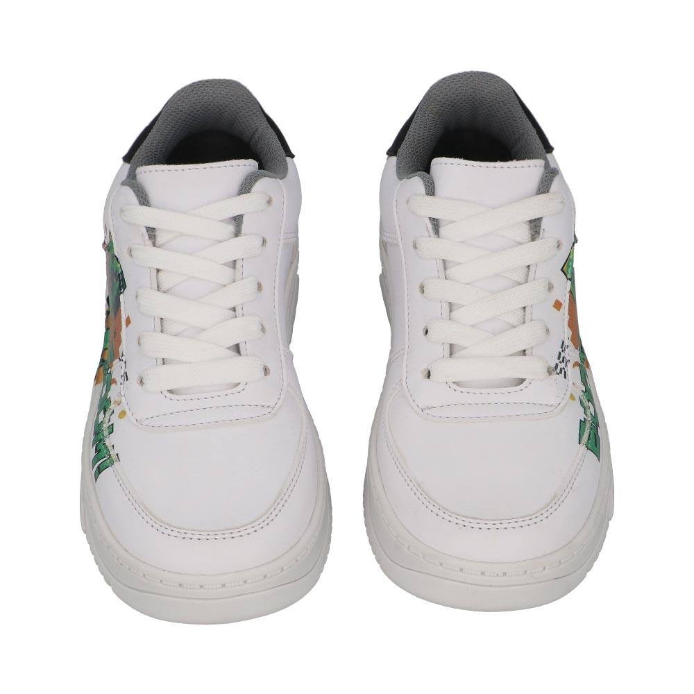 Foto 4 | Tenis Niño Minecraft Sinteticos Comodos Agujetas Casuelas Urbanos Blanco