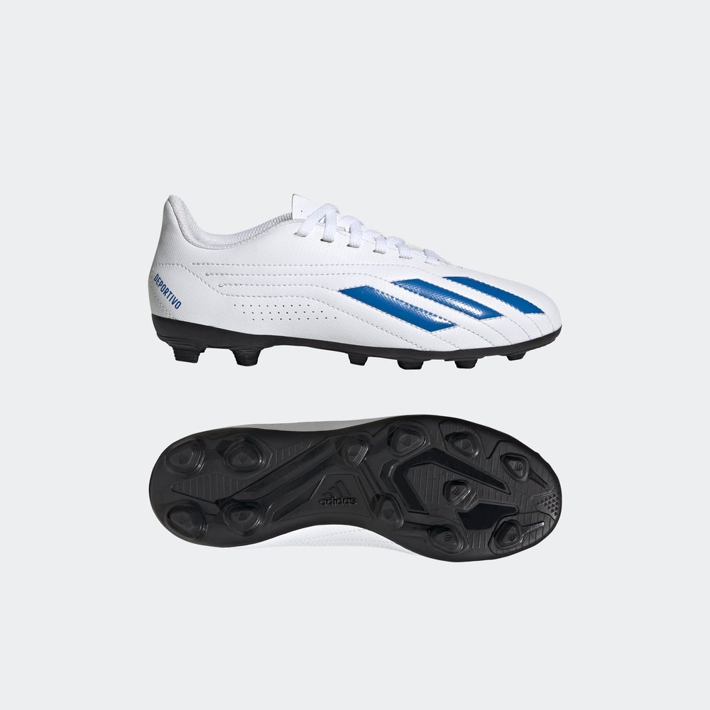 Foto 4 | Taquetes Adidas II Multiterreno Blancos para Niño